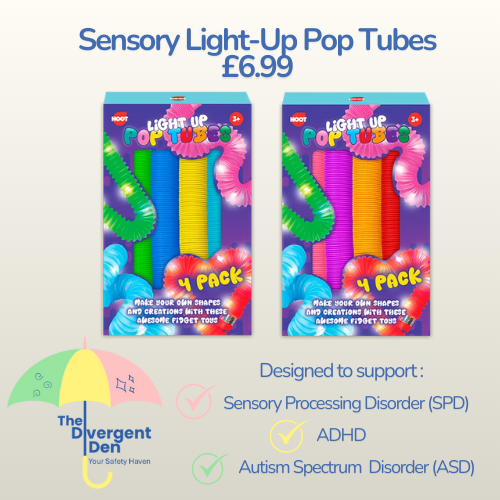 Sensory Light-Up Pop Tubes (4 Pack)