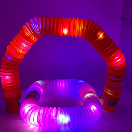 Sensory Light Up Pop Tubes – flexible fidget toy with LED lights for neurodivergent children | The Divergent Den