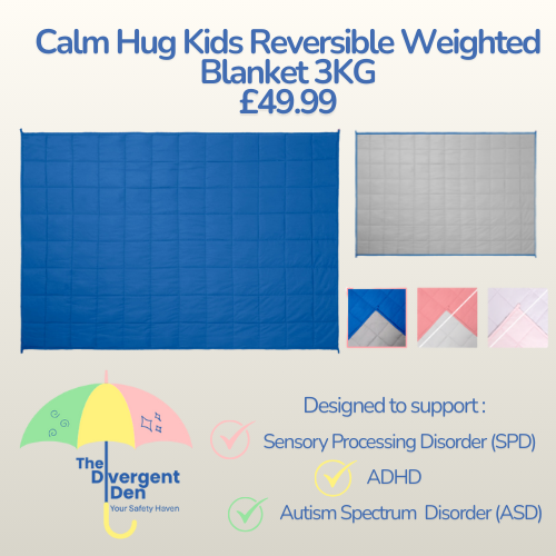 Calm Hug Kids Reversible Weighted Blanket 3KG