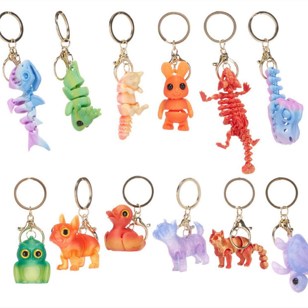 3D Animal Keychains