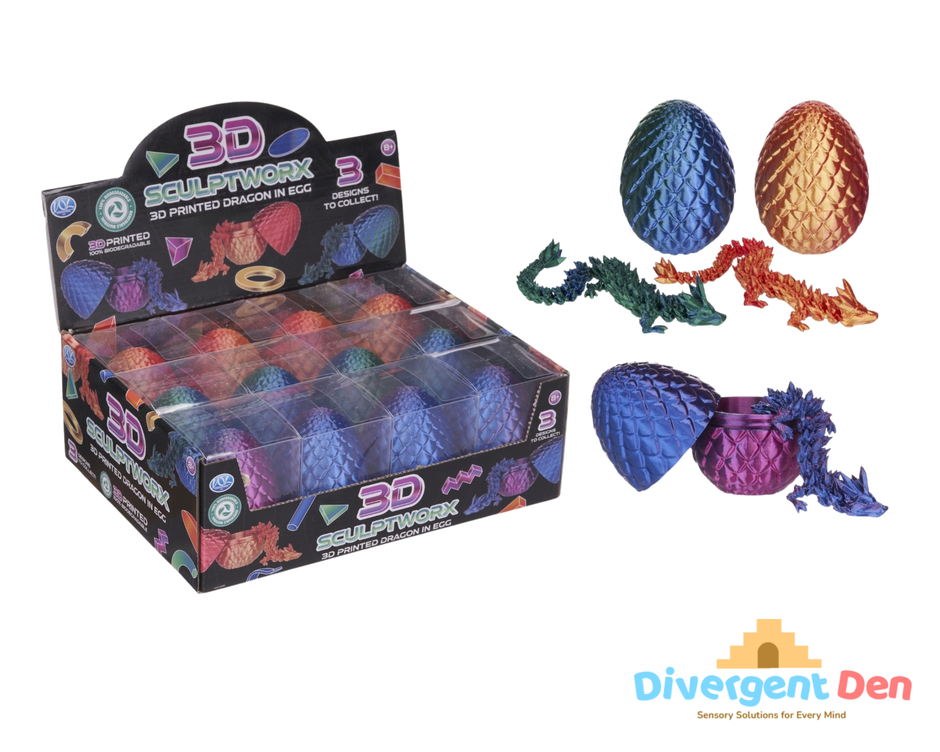 3D Printed Toy Dragon In Egg