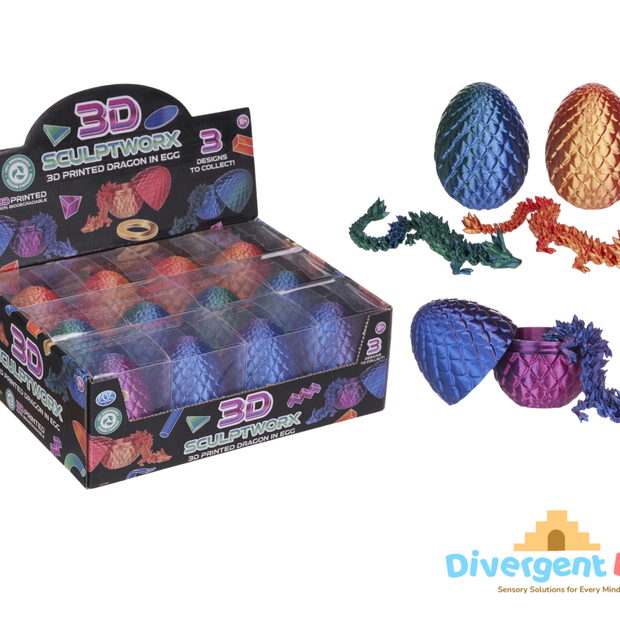 3D Printed Toy Dragon In Egg