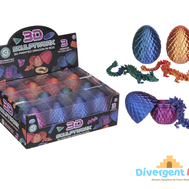 3D Printed Toy Dragon In Egg