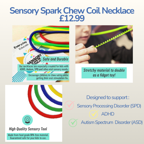 ✨ Sensory Spark Chew Coil Necklace ✨