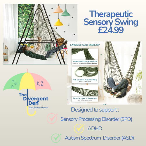 Therapeutic Sensory Swing for Kids – ADHD, Autism, Anxiety & Sensory Support