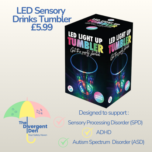 LED Sensory Drinks Tumbler