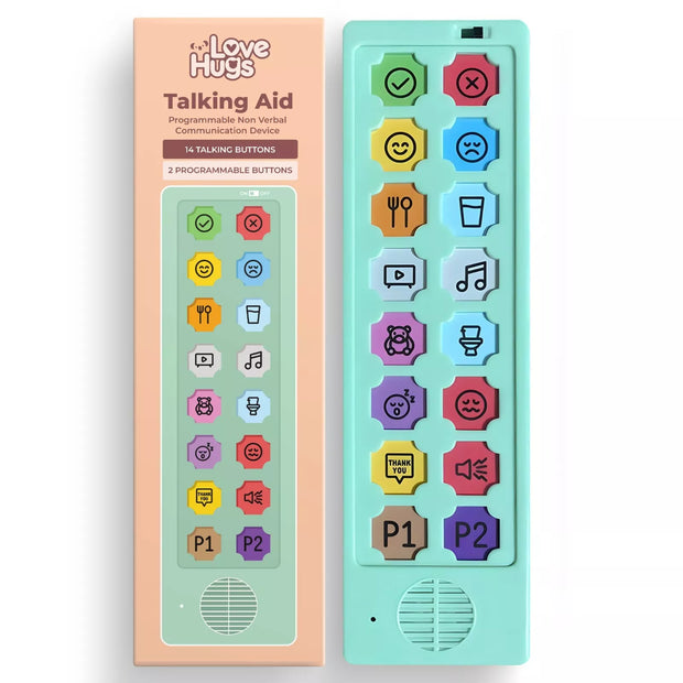 ASD Communication Device packaging – assistive communication tool for children with autism and speech delays | The Divergent Den