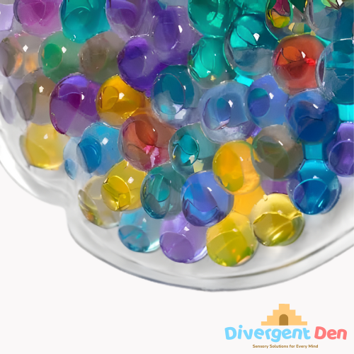 Circle water bead shape sensory fidget for neurodivergent children