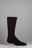 black bamboo sock on a white background showing the quality of the material for feet which need seamless feel