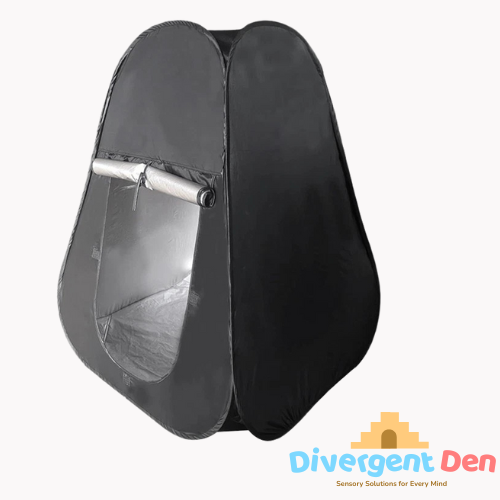 Sensory Blackout Tent with dimensions. | The Divergent Den
