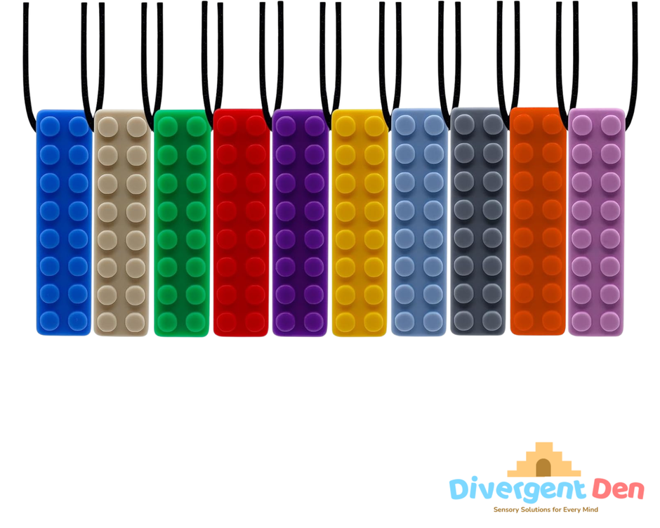 LEGO Block Style Chew Necklace