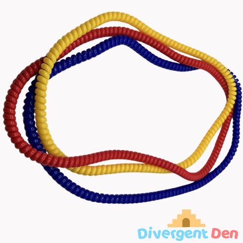 Close-up of Chew Coil Necklace showing unique coil texture for oral sensory stimulation