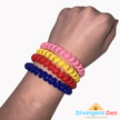 Child wearing Chew & Oral Sensory Bracelet on wrist - oral sensory tool for school and public