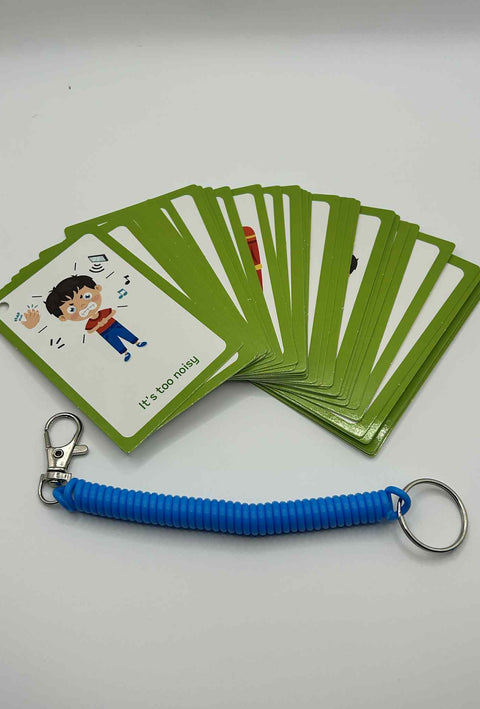 communication flash cards for kids – visual support for ASD and ADHD by The Divergent Den