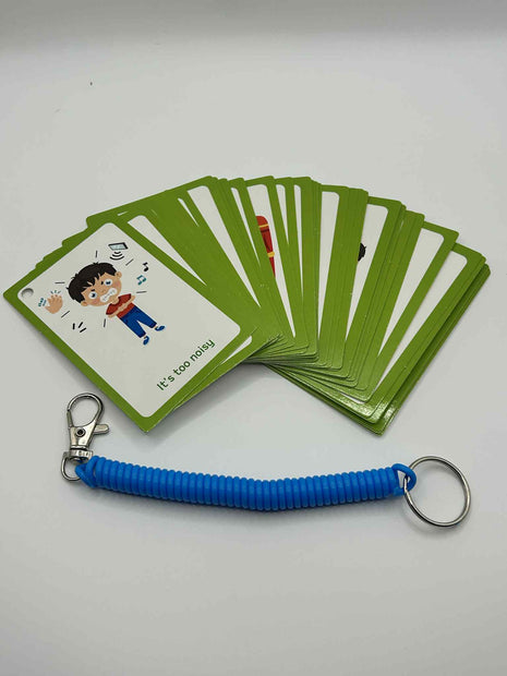 communication flash cards for kids – visual support for ASD and ADHD by The Divergent Den