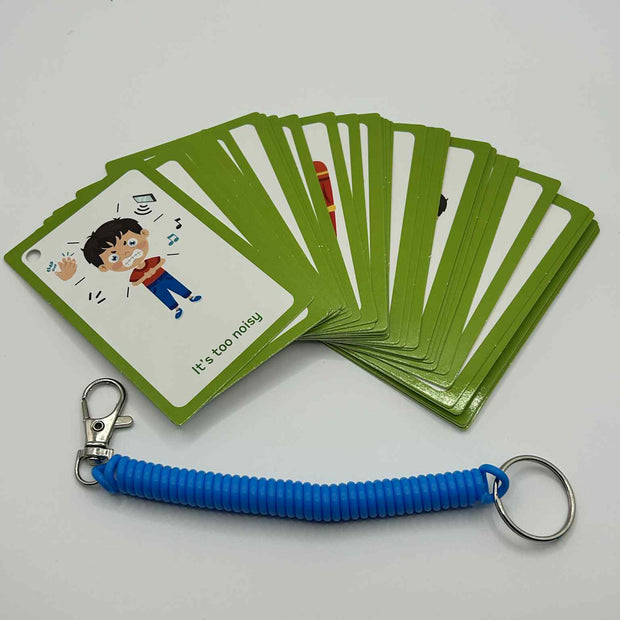 communication flash cards for kids – visual support for ASD and ADHD by The Divergent Den