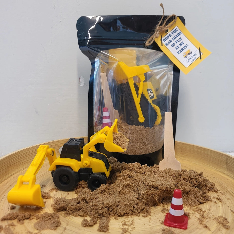 Construction Sensory Set with Kinetic Sand – tactile and creative play kit for neurodivergent children | The Divergent Den