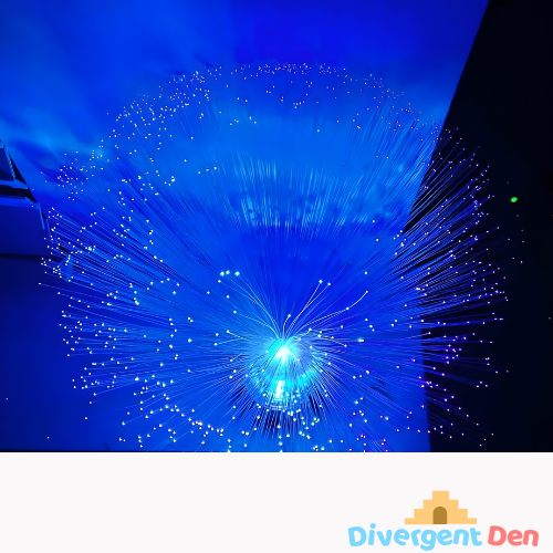 Child watching Sensory Fibre Optic Lamp for relaxation and visual sensory stimulation