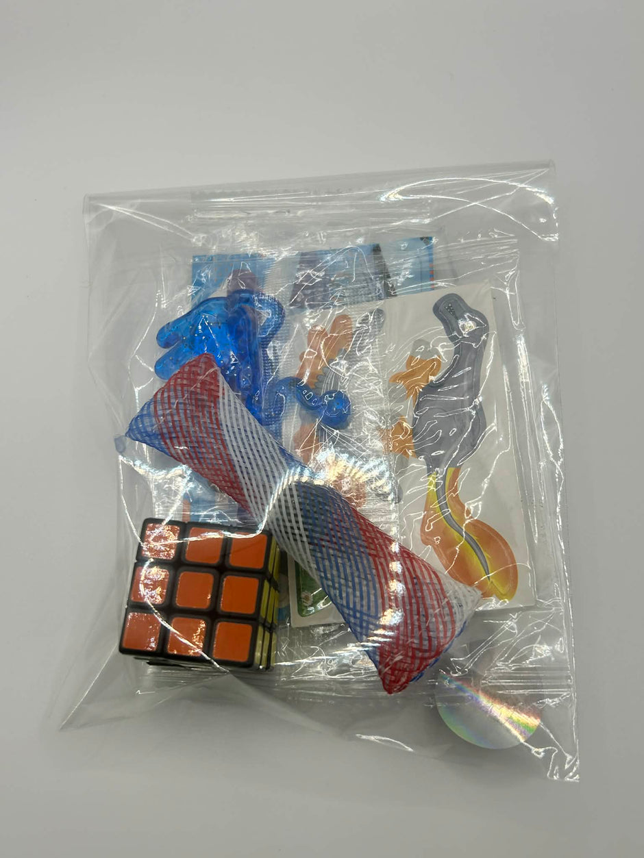  Colourful fidget toys including wall climbers and dinosaur sticky cards for focus and calming