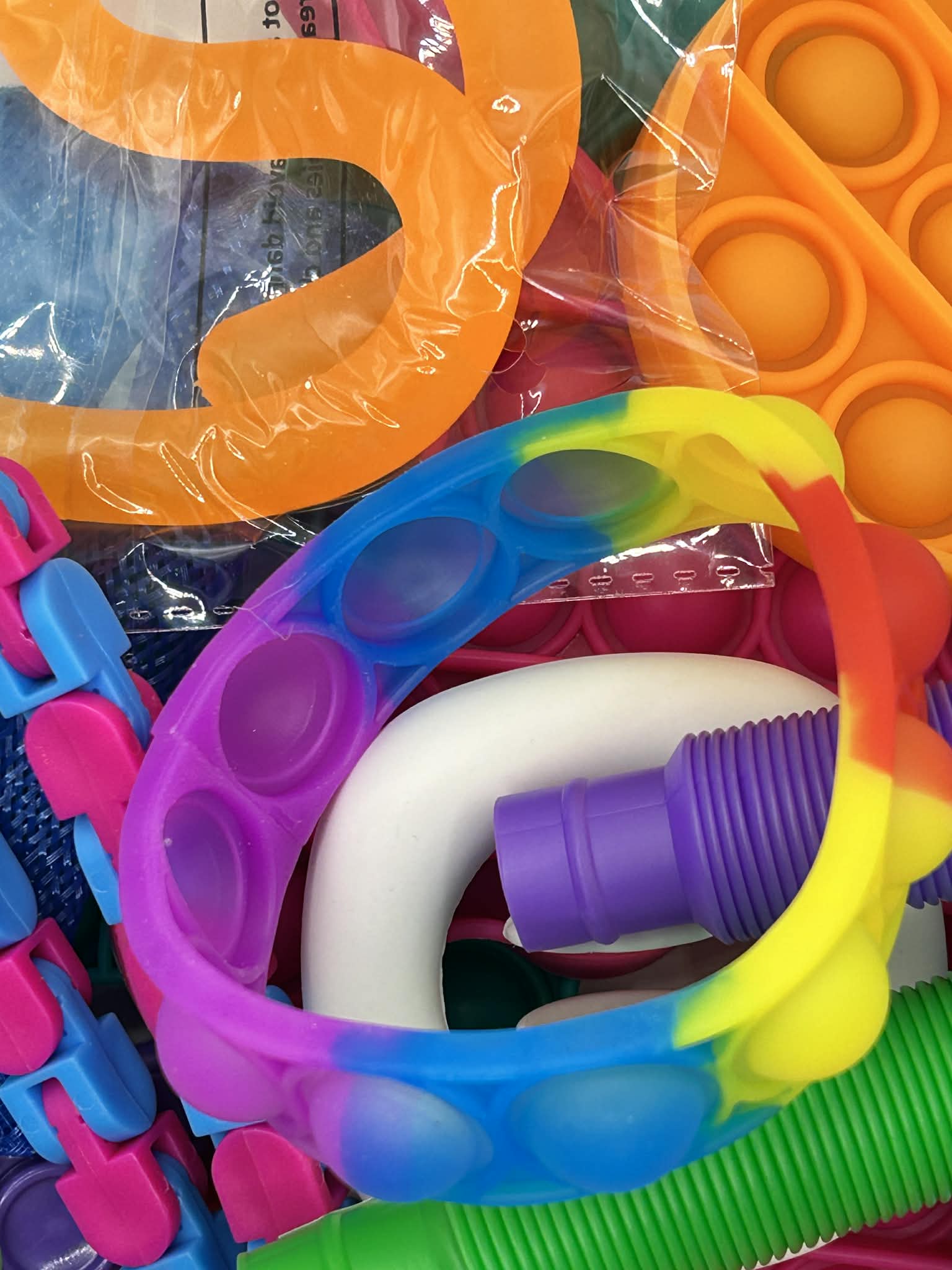 Premium fidget bundle contents displayed showing discreet sensory tools for self-regulation and anxiety relief