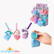 Fluffy Sensory Keychains packaging from The Divergent Den