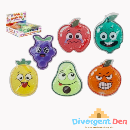 Foodie Sensory Beadie Bags in pack of 6