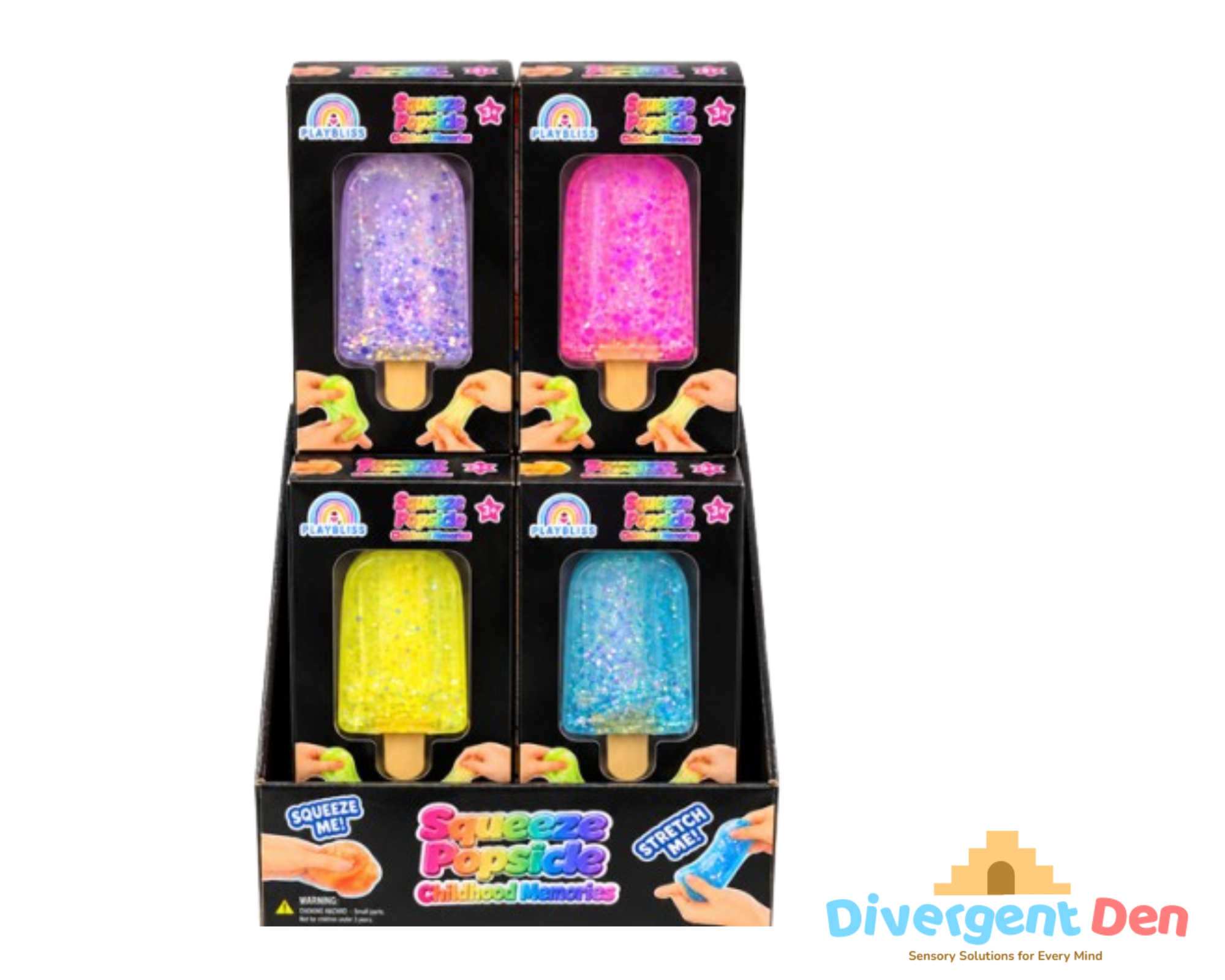 Sequin Glitter Sugar Squishy Ice Lolly