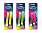 Glow Sticks  packaging – light-up sensory toys for neurodivergent kids showing the three different colours it comes in | The Divergent Den