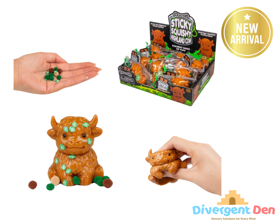 Scrunchems Sticky Squishy Highland Cow