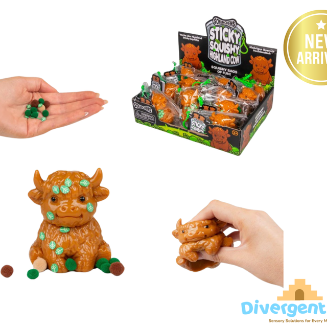 Scrunchems Sticky Squishy Highland Cow