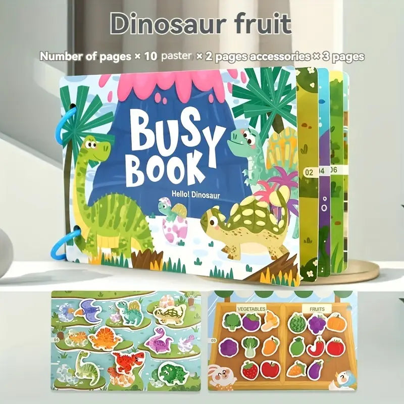Interactive Multi-Theme Busy Book for kids – sensory learning toy for ASD, ADHD by The Divergent Den