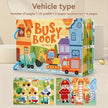 Interactive Multi-Theme Busy Book for kids – sensory learning toy for ASD, ADHD - Vehicle Types by The Divergent Den