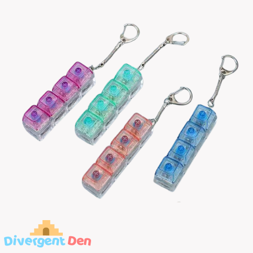 Keyboard fidget toys in assorted colours