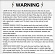 LED_Light_Up_Message_Board - Warning label with text instructions on using a clear acrylic dry erase board with light. | The Divergent Den
