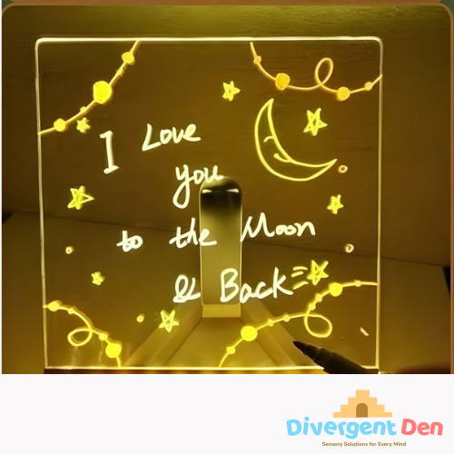 LED Message Board - Customizable Light-Up Display for Home and Events - The Divergent Den