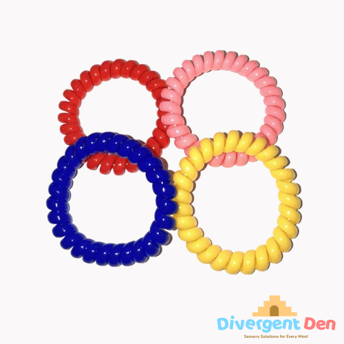 Close-up of Chew & Oral Sensory Bracelet showing textured bumpy surface for oral stimulation