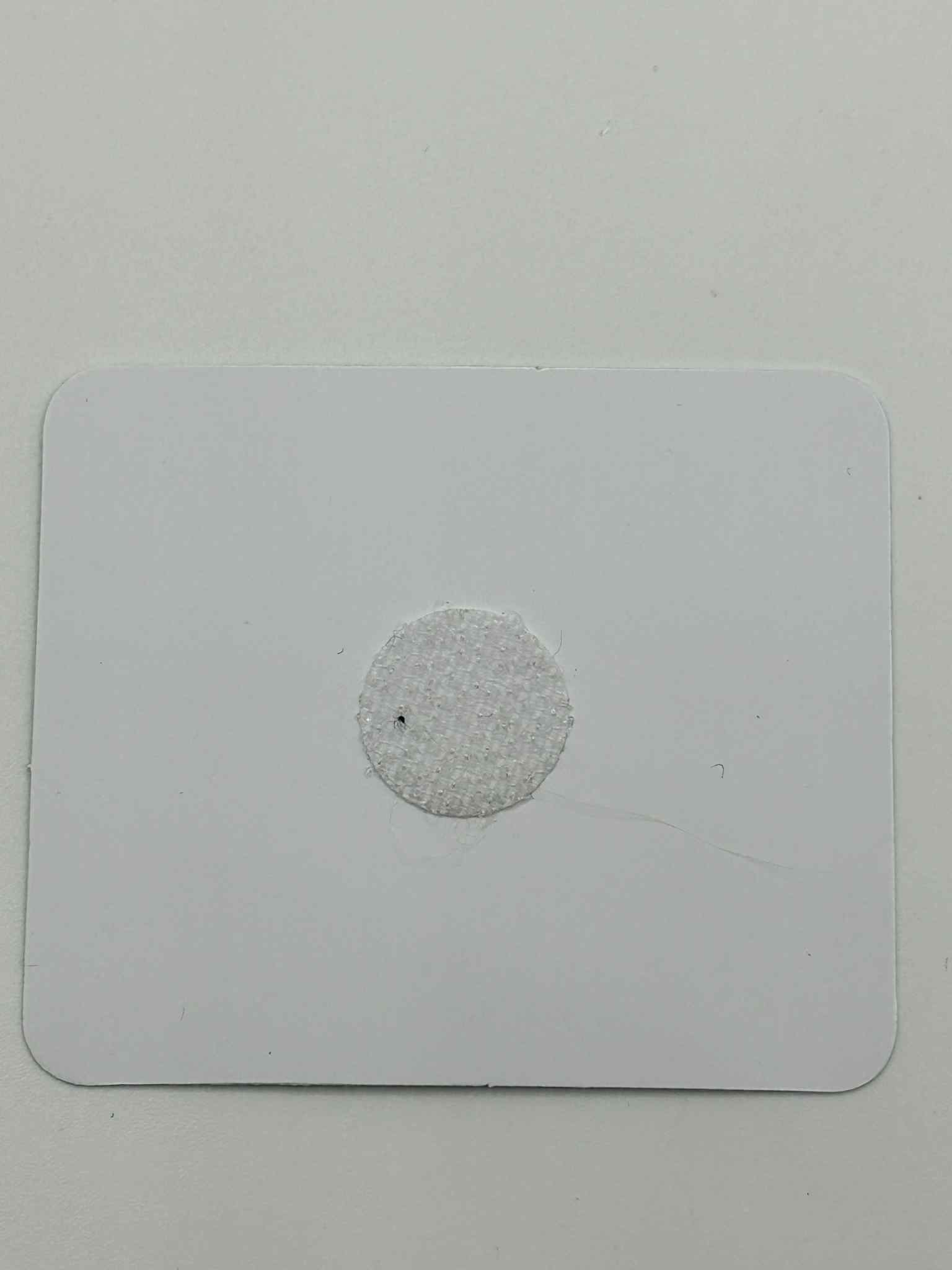 Close-up of PECS Visual Timetable Board card showing the Velcro attachment to the back