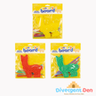 Three sensory boards in packaging with colorful straws, branded 'Divergent Den'.