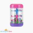 Sensory Rainmaker Toy showing the pink and purple from The Divergent Den