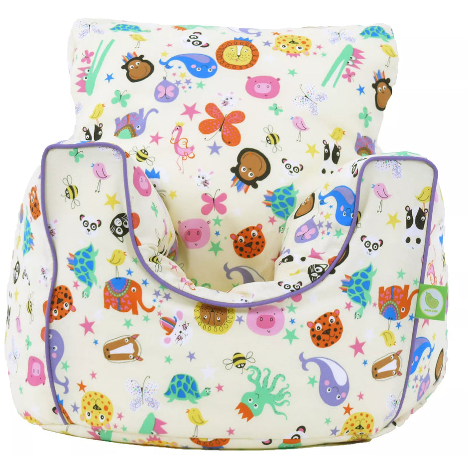 Sensory Bean Bag Chair Animals Style – calming and comfortable seating for neurodivergent children | The Divergent Den