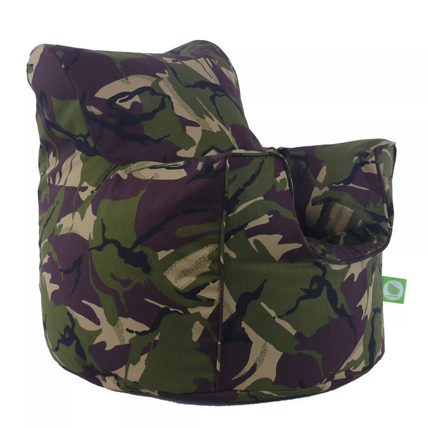 Sensory Bean Bag Chair Camo Style – calming and comfortable seating for neurodivergent children | The Divergent Den