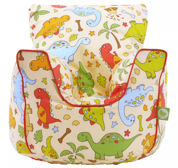 Sensory Bean Bag Chair Dino Style– calming and comfortable seating for neurodivergent children | The Divergent Den