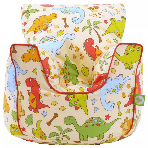 Sensory Bean Bag Chair Dino Style– calming and comfortable seating for neurodivergent children | The Divergent Den