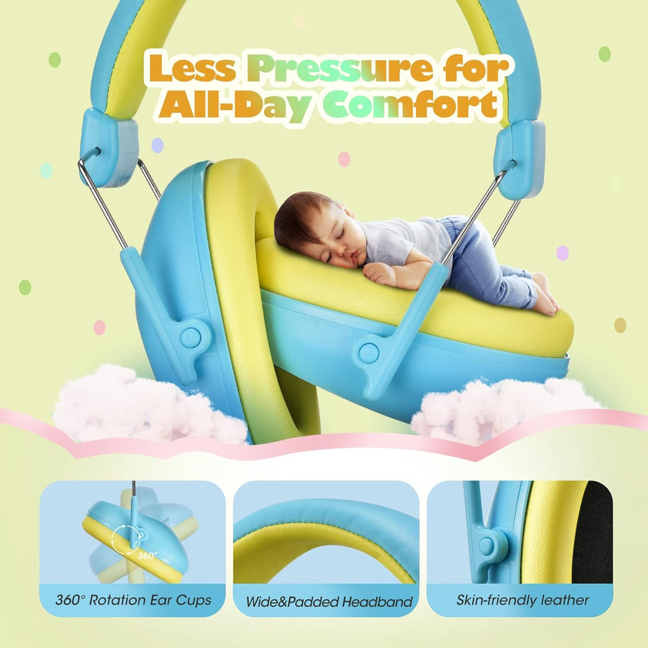 Sensory Ear Defenders showcasing the leather material giving children comfort when wearing