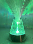 Sensory Fibre Optic Lamp – calming visual light for autism and ADHD sensory rooms showing the colour changing base| The Divergent Den
