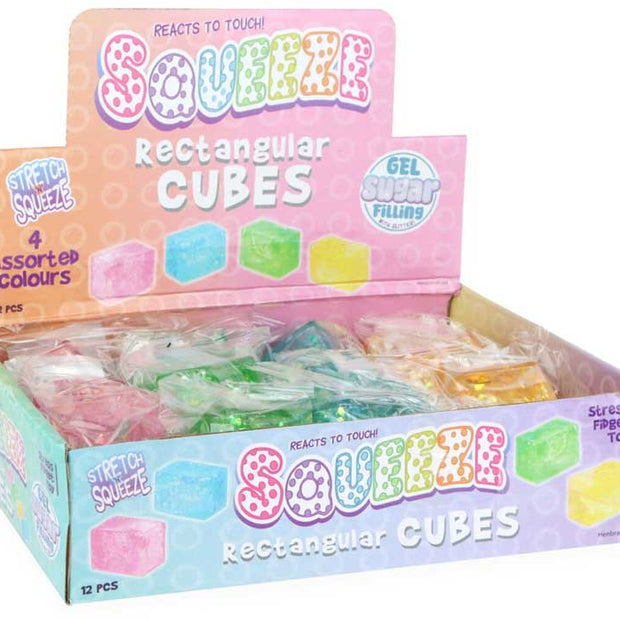 Sensory Fidget Cubes 3-Pack in assorted colours - portable calming tools for neurodivergent children and adults