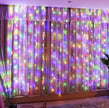 Sensory LED curtain lights with multi-colour fairy lights for neurodivergent children visual stimulation