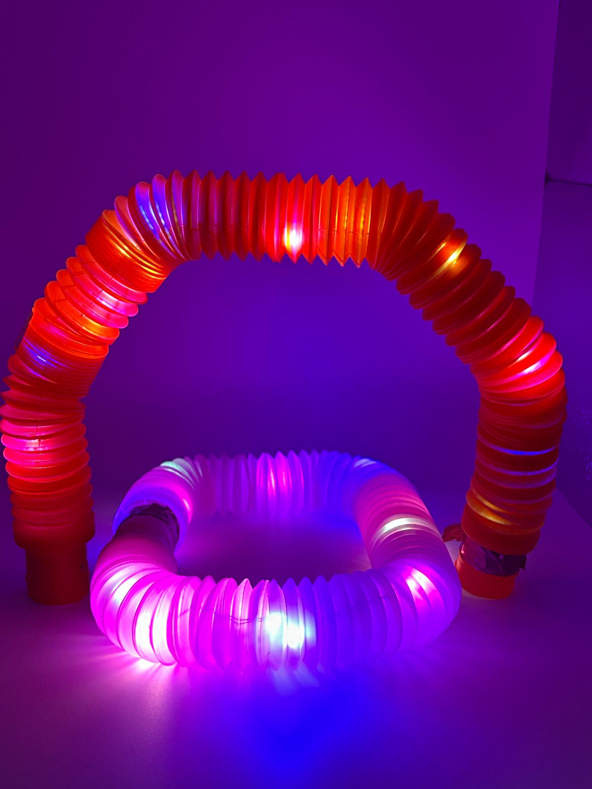 Sensory Light Up Pop Tubes – flexible fidget toy with LED lights for neurodivergent children | The Divergent Den