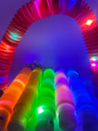 Sensory light up pop tubes - flexible fidget toy with LED lights for neurodivergent children