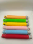Sensory Light Up Pop Tubes, light showing the colours without the led turned on – flexible fidget toy with LED lights for neurodivergent children | The Divergent Den